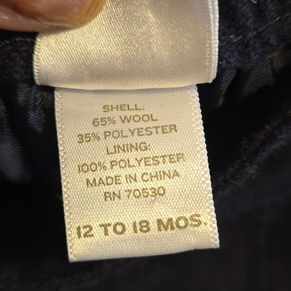 JANIE AND JACK NAVY BLUE WOOL FULLY LINED SKIRT, SIZE 12-18 MONTHS, NWOT - Picture 5 of 8